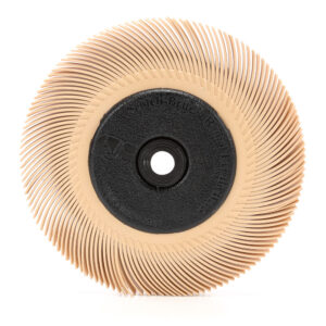 3M 33216, Scotch-Brite Radial Bristle Brush, 6 in x 7/16 in x 1 in 6 Micron with Adapter, 7000046180