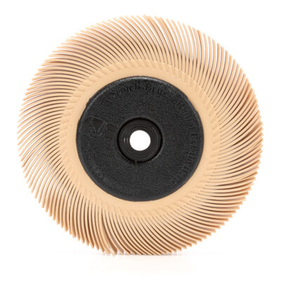 3M 33216, Scotch-Brite Radial Bristle Brush, 6 in x 7/16 in x 1 in 6 Micron with Adapter, 7000046180