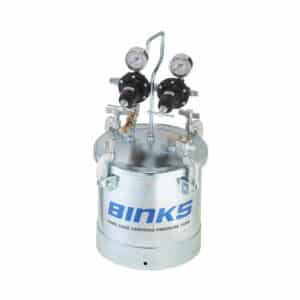 Binks 83C-220, 2.8 Gallon Paint/Pressure Tank, Zinc Plated Steel, Dual Regulation, No Agitation