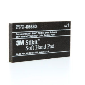 3M 05530, Stikit Soft Hand Pad, 2-3/4 in x 5-1/2 in x 3/8 in, 7000028351