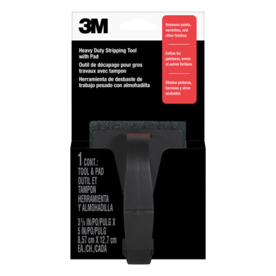3M 92768, Heavy Duty Stripping Tool 10110NA-PT, 3 Coarse, One, Open Stock, 3.375 in. x 5 in. Handle and Pad, 7010292604