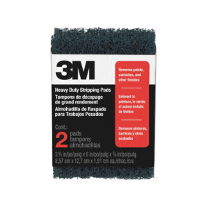 3M 92769, Heavy Duty Stripping Pads 10111NA, 3 Coarse, Two-pack, Open Stock, 3-3/8 in. x 5 in. x 3/4 in., 7010371131