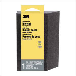 3M 07056, Drywall Sanding Sponge CP-042, Single Angle, 2-7/8 in x 4-7/8 in x 1 in, Fine, 7100101555