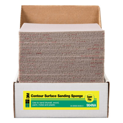 3M 07107, General Purpose Sanding Pad 904-ESF, Contour Surface, 4-1/2 in x 5-1/2 in x 3/16 in, Super Fine, 7100172074