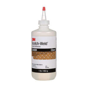 3M 21074, Scotch-Weld Instant Adhesive CA40H, Clear, 1 Pound Bottle, 7000000896