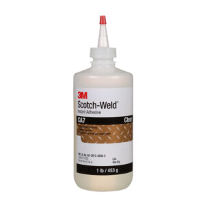 3M 21062, Scotch-Weld Instant Adhesive CA7, Clear, 1 Pound Bottle, 7000121353