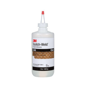 3M 21069, Scotch-Weld Instant Adhesive CA9, Clear, 1 Pound Bottle, 7010299373