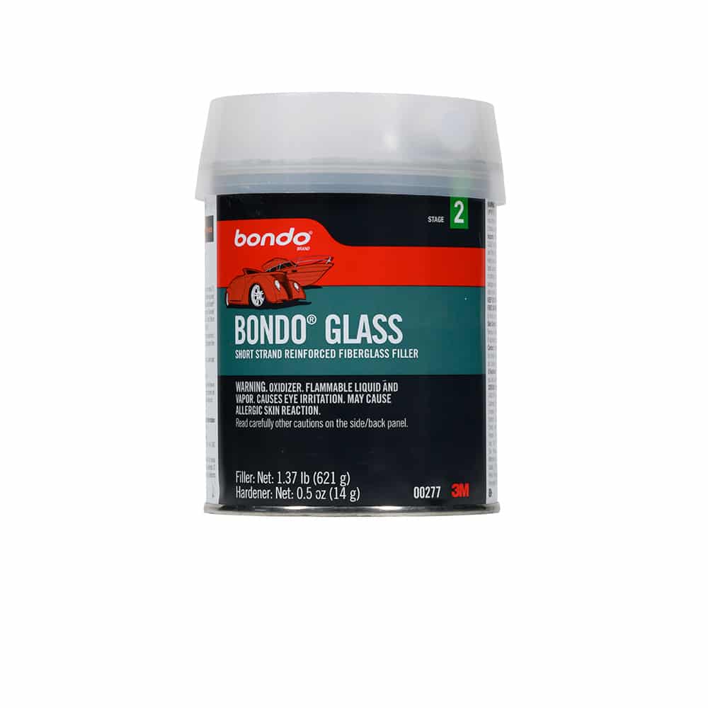 Bondo Glass, Short Strand Reinforced Fiberglass Filler, Stage 2