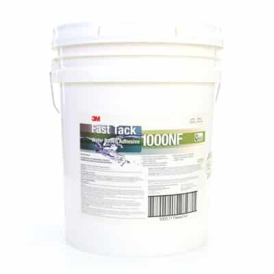 3M 64674, Fast Tack Water Based Adhesive 1000NF, Neutral, 5 Gallon Drum (Pail), 7100025154
