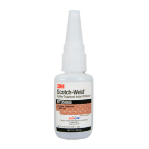 3M 91665, Scotch-Weld Rubber Toughened Instant Adhesive RT5000B, Black, 20 Gram Bottle, 7100039251