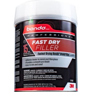 3M 31582, Bondo Professional Fast Dry Filler, Gallon, 7100190991