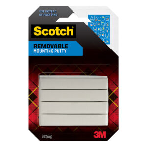 3M 97815, Scotch Removable Mounting Putty 860S, 2 oz. White, 7100245429