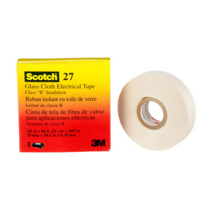 3M 15074, Glass Cloth Electrical Tape 27, 3/4 in x 66 ft, 7000005815