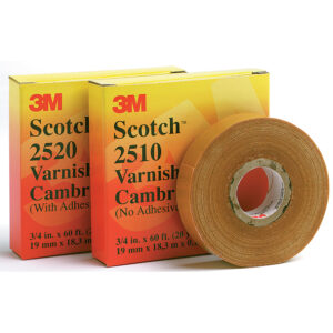 3M 41720, Scotch Varnished Cambric Tape 2510, 3/4 in x 60 ft, Yellow, 7000031578