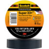 3M 10117, Scotch Vinyl Electrical Tape 33, 1/2 in x 36 yd, Black, 7000057496