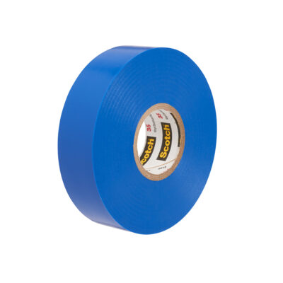 3M 10240, Scotch Vinyl Color Coding Electrical Tape 35, 1/2 in x 20 ft, Blue, 7000132637