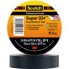 3M 10075, Scotch Super 33+ Vinyl Electrical Tape, 3/4 in x 44 ft, Black, 7010350130