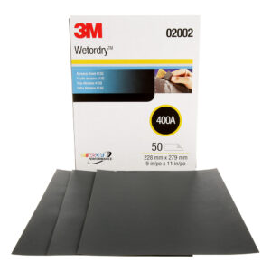 3M 02002, Wetordry Abrasive Sheet 413Q, 400, 9 in x 11 in, 7000000318
