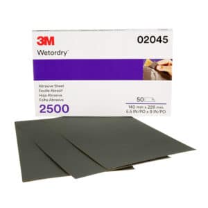 3M 02045, Wetordry Abrasive Sheet 401Q, 2500, 5-1/2 x 9 in, 7000028117