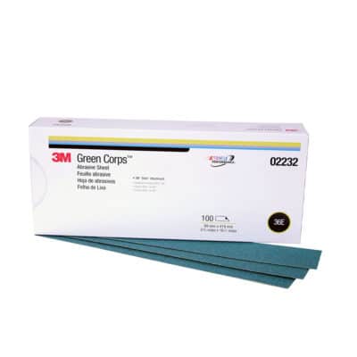 3M 02232, Green Corps Stikit Production Sheet, 2-3/4 in x 16-1/2 in, 36 grade, 7000044881