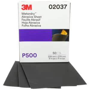 3M 01999, Wetordry Abrasive Sheet, 3000, 9 in x 11 in, 7000045545