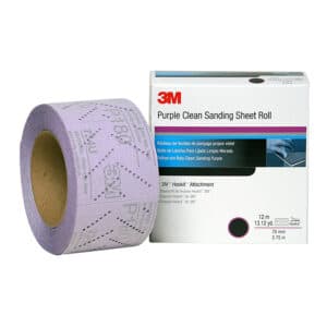 3M 30700, Hookit Purple Clean Sanding Sheet Roll 334U, P800, 70 mm x 12 m, 7100010896