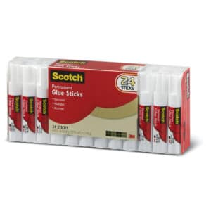 3M 96116, Scotch Glue Sticks 6008-24-S, .28 oz (8 g), 24-Pack, 7010299786