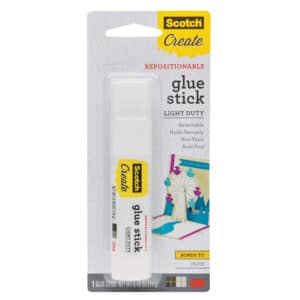 3M 60210, Scotch Repositionable Glue Stick 6314-CFT, 0.49 oz (14 g), 7100083602