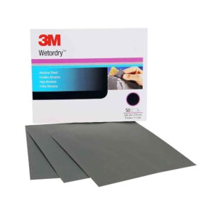 3M 82953, Wetordry Paper Sheet 213Q, 4-7/16 in x 4-7/16 in P800 A weight, 7010365436
