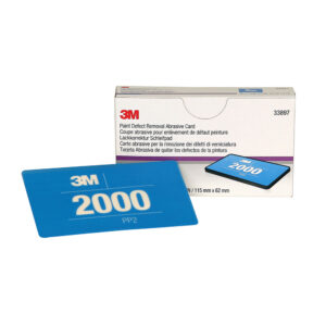 3M 33897, Paint Defect Removal Abrasive Card, 115 mm x 62 mm, 2000, 7100054232, 15 cards per pack