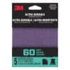 3M 27364, Ultra Durable Power Sanding 1/4 in Sheet, 60 grit, 7100198735
