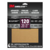 3M 49676, SandBlaster ADVANCED SANDING Sanding Sheets w/ NO-SLIP GRIP, 20120-G-4, 120 grit, 9 in x 11 in, 7100182908, 4 Per Pack