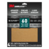 3M 49672, SandBlaster ADVANCED SANDING Sanding Sheets w/ NO-SLIP GRIP, 20060-G-4, 60 grit, 9 in x 11 in, 7100183446, 4 Per Pack