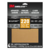 3M 49679, SandBlaster Advanced Sanding Sheets w/ NO-SLIP GRIP, 20220-G-4, 220 grit, 9 in x 11 in, 7100183447, 4 Per Pack