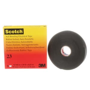3M 00386, Scotch Rubber Splicing Tape 23, 3/4 in x 30 ft, Black, 7000007286