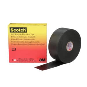 3M 00397, Scotch Rubber Splicing Tape 23, 1-1/2 in x 30 ft, Black, 7000138529