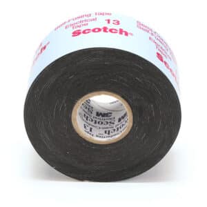 3M 95885, Scotch Electrical Semi-Conducting Tape 13, 1-1/2 in x 15 ft, Printed, Black, 7100139127