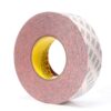 3M 38389, Double Coated Tape 469, Red, 2 in x 60 yd, 7000037751