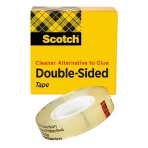 3M 05885, Scotch Double Sided Tape 665, 3/4 in x 1296 in, Boxed, 7000050005