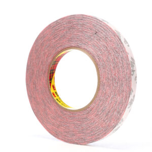 3M 38394, Double Coated Tape 469, Red, 1/2 in x 60 yd, 5.5 mil, 7010295390