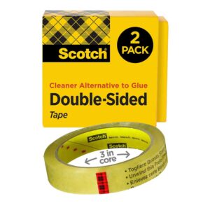 3M 99911, Scotch Double Sided Tape 665-2P34-36, 3/4 in x 1296 in, 7010332265