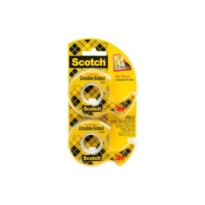 3M 21147, Scotch Double Sided Tape 237DM-2, 3/4 in x 300 in, 7010371401
