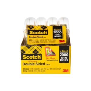 3M 25675, Scotch Double Sided Tape, 4137, 1/2 in x 400 in, 7010415114