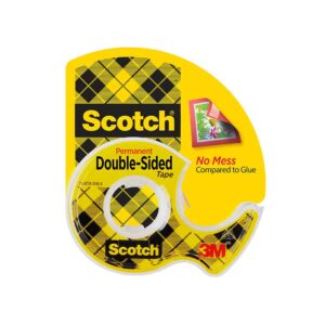 3M 01032, Scotch Double Sided Tape 136, 1/2 in x 250 in (12.7 mm x 6.3 m), 7100275742