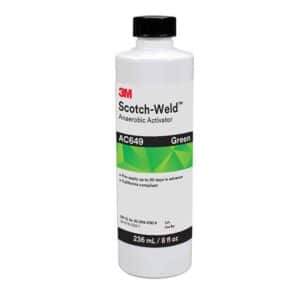 3M 62709, Scotch-Weld Anaerobic Activator AC649, Green, 8 fl oz Bottle, 7010367620