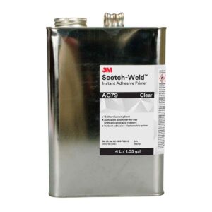 3M 31390, Scotch-Weld Instant Adhesive Primer AC79, Clear, 4 L Can, 7100039265