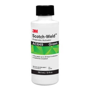 3M 62708, Scotch-Weld Anaerobic Activator AC649, Green, 2 fl oz Bottle, 7100075275