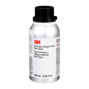 3M 14284, All Purpose Sealant Primer P591, Black, 250 mL Bottle, 7100175431