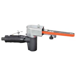 Dyanbrade NF1B NitroFile Abrasive Belt Tool with 11206 Contact Arm and 15352 Drive Wheel, 5.hp 7 Degree Offset, 20,000 RPM, Gearless, Front Exhaust