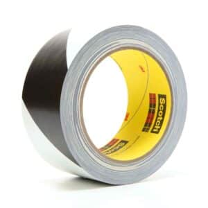 3M 04367, Safety Stripe Vinyl Tape 5700, Black/White, 2 in x 36 yd, 5.4 mil, 7000048413